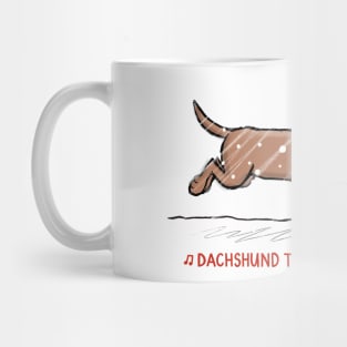 Dachshund Through the Snow Mug